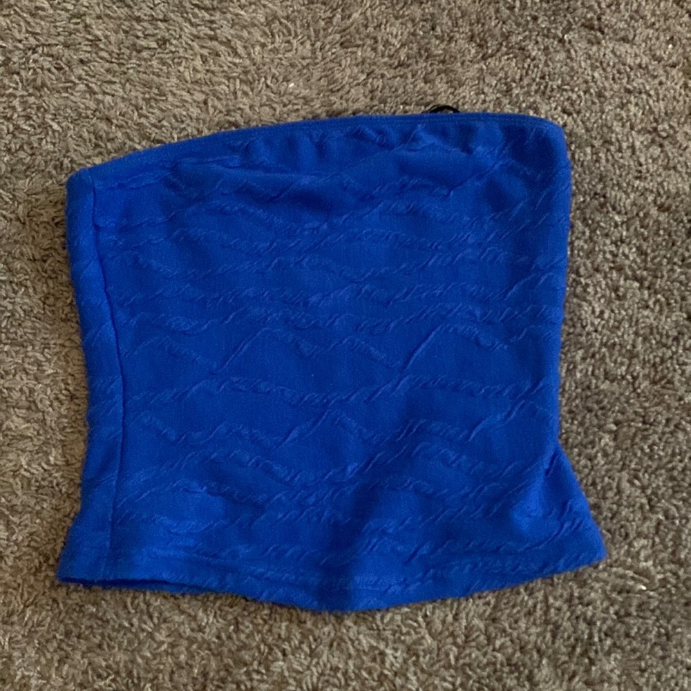 Cute teal blue tube top size a
